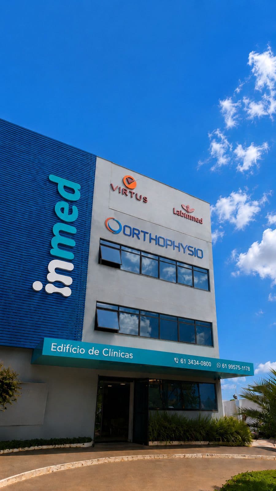Fachada da inmed — Recanto das Emas — Av. Buritis, Quadra 404, Lote 01, Recanto das Emas, Brasília - DF, 72630-421